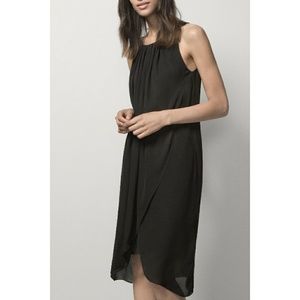 Massimo Dutti Black Silk Dress
